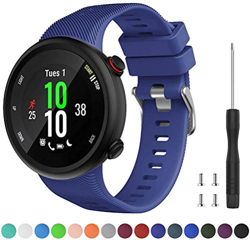 Tyogeephy Compatible con Forerunner 45S Correa de Reloj, Correa de Reloj de Repuesto Deportivo de Silicona Suave, Fitness Correa Pulsera para Forerunner 45S Smartwatch