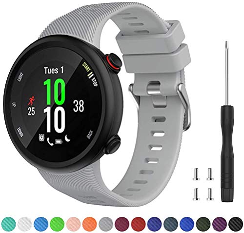 Tyogeephy Compatible con Forerunner 45S Correa de Reloj, Correa de Reloj de Repuesto Deportivo de Silicona Suave, Fitness Correa Pulsera para Forerunner 45S Smartwatch