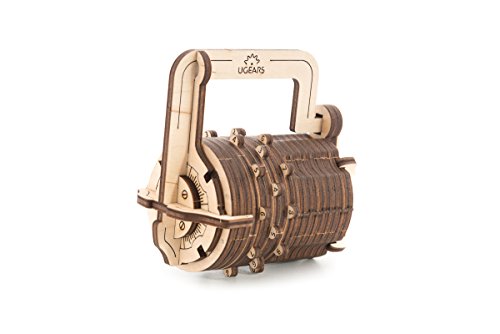 UGEARS Candado de Combinaciones - Puzzle de Madera 3D -Cerradura de Combinación Kit de Construcción