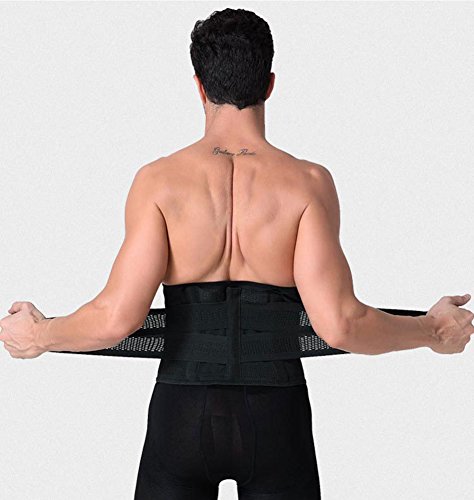 Ultra Delgado Transpirable Desmontable Fajas Reductoras Cintura Quemador Perder Peso Cerveza Barriga Eliminar Fajas Deportivas Invisible Traceless Ajustable Abdomen con Velcro para Hombre Negro M