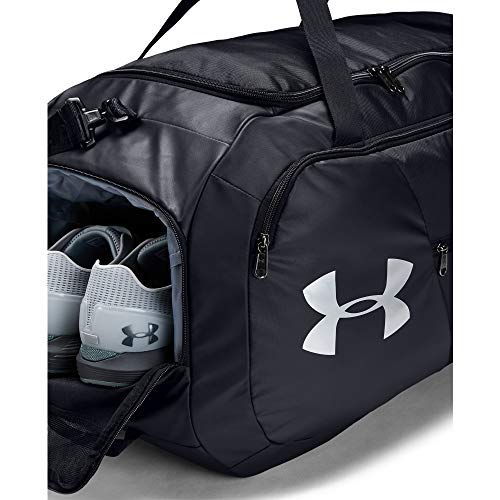 Under Armor Undeniable Duffel 4.0, bolsa de deporte compacta, bolso de hombro impermeable, negro, 41L