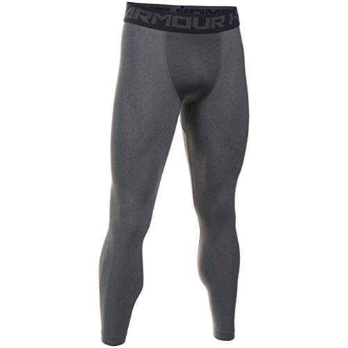 Under Armour HeatGear 2.0, Leggings Hombre, gris (Carbon Heather/Black (090)), M