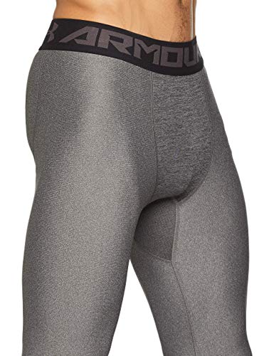 Under Armour HeatGear 2.0, Leggings Hombre, gris (Carbon Heather/Black (090)), M