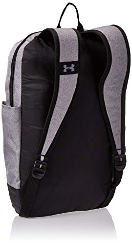 Under Armour Patterson Backpack Mochila, Unisex, (Steel Medium Heather/Black/White (035), Taglia Unica