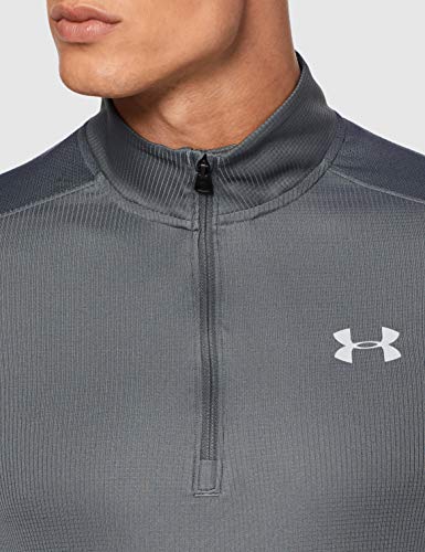 Under Armour Speed Stride Parte Superior del Calentamiento, Hombre, Gris, LG