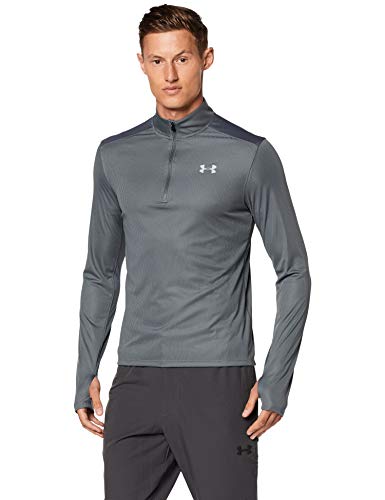 Under Armour Speed Stride Parte Superior del Calentamiento, Hombre, Gris, LG