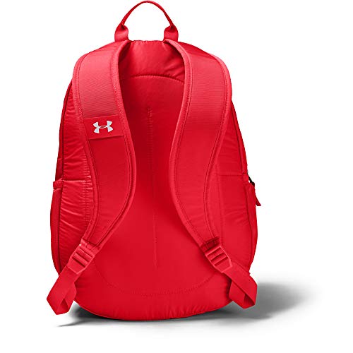 Under Armour UA Scrimmage 2.0 Backpack, mochila unisex, mochila resistente al agua unisex, rojo (Red/Red/White(600)), Taglia unica