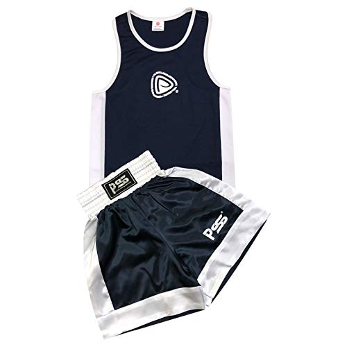 Uniforme de de Boxeo para niños - Conjunto de 2 Piezas (Camiseta y Pantalones Cortos) - para niños de 3 a 14 años - 7-8 años, Granate