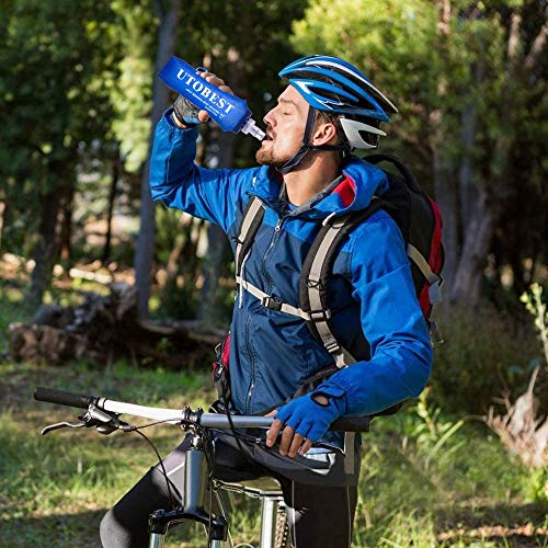 UTOBEST Soft Flask TPU Botella Hidratacion Running Trail Botella de Agua Flexible (250ml-2 Piezas)