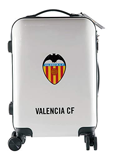 Valencia Club de Fútbol - Pack de Viaje Maleta y Accesorios - Producto Oficial del Equipo Temporada 19/20. Incluye Almohada Cervical, Organizador de Equipaje, Neceser, Antifaz y Etiqueta de Equipaje.