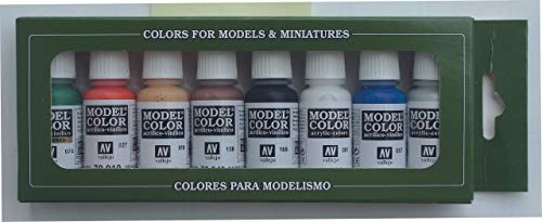 Vallejo Wargames Basics - Set de pintura acrílica (8 unidades, 17 ml) multicolor