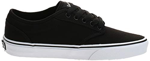 Vans Atwood, Sneaker Hombre, Negro (Black/White Canvas 187), 44.5 EU