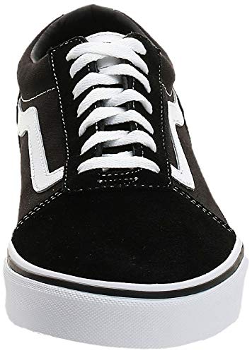 Vans Ward Canvas, Zapatillas Hombre, Negro ((Suede/Canvas) Black/White C4R), 41 EU