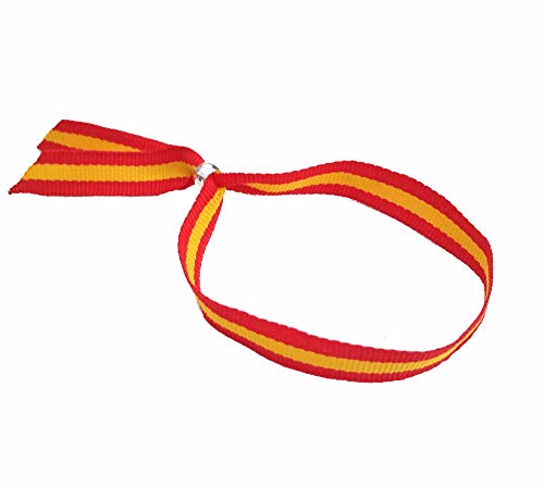 vendopolis Pulsera Cinta Textil Bandera España Española Cierre Ajustable