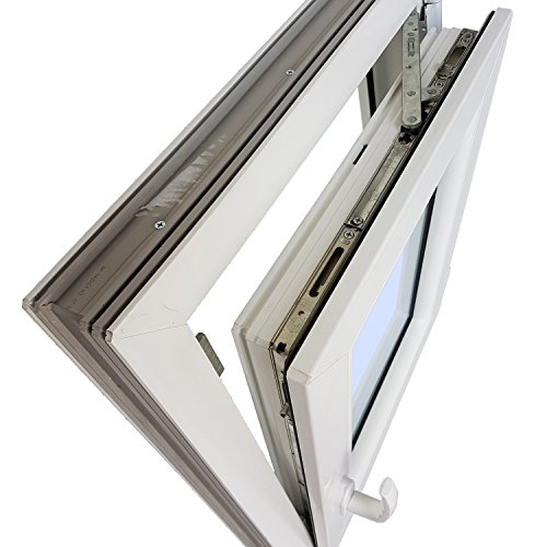 Ventanastock PVCB0001L Ventana PVC Oscilobatiente, Blanco