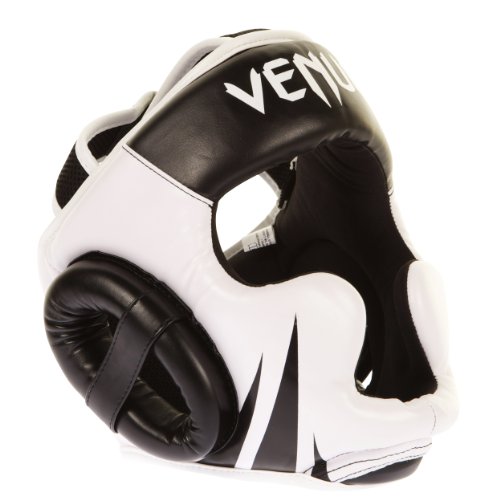 VENUM Challenger 2.0 Casco MMA, Unisex Adulto, Negro/Blanco, Talla Única