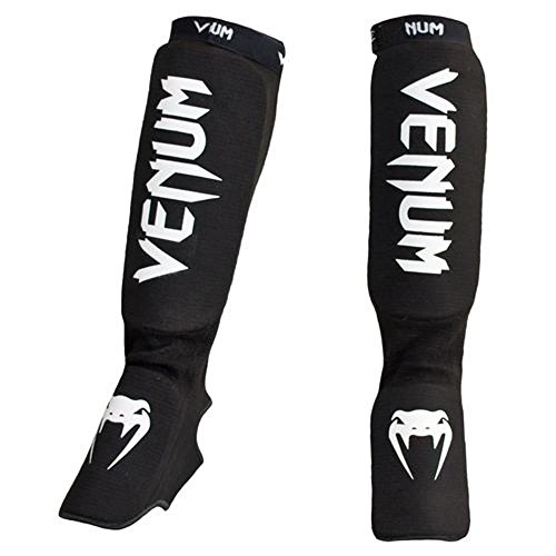 VENUM Kontact Espinilleras, Unisex Adulto, Negro/Blanco, Talla Única