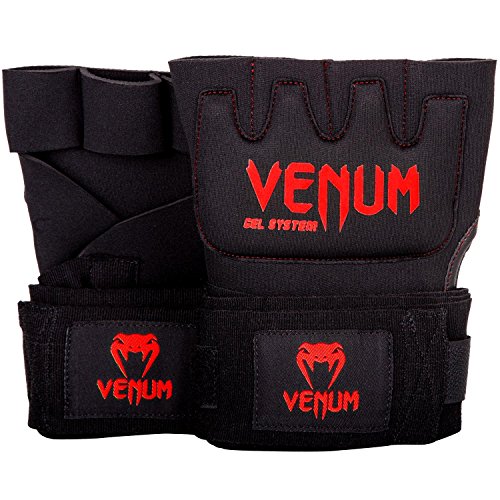 VENUM Kontact Guantes con Gel, Unisex Adulto, Negro/Rojo, Talla Unica