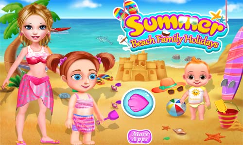 Verano playa Vacaciones en familia - Divertido juego entretenido para los niños y los padres a jugar!