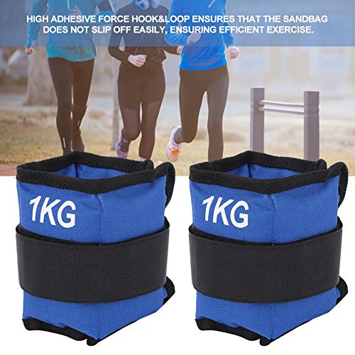 VGEBY 2 Piezas Bolsa de Arena Pierna Tobillo muñeca Bolsa de Arena Pesas Correa Fuerza Gimnasio Fitness Yoga Correr Equipo de Entrenamiento(1 KILOGRAMO)