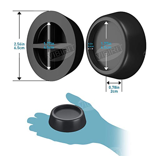 VIBIRIT Amortiguador de Vibraciones para Lavadora y Secadora Lavadora Pies Pad Almohadilla de Goma antivibración de bajo Ruido para Lavadora y Secadora
