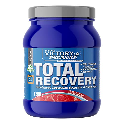 VICTORY ENDURANCE Total Recovery, Maximiza la recuperación después del entrenamiento, Enriquecido con electrolitos y vitaminas, Sabor Sandía (1250 g)