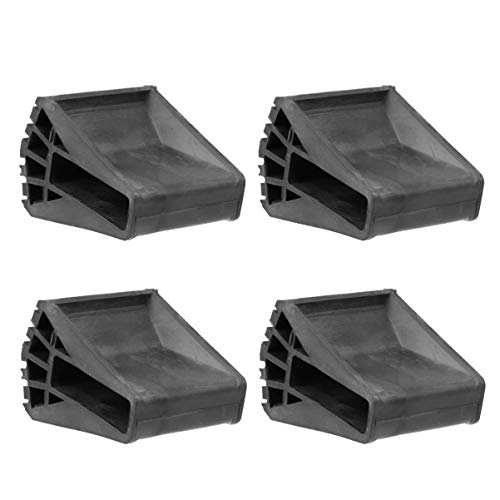 VILLCASE Cubierta Protectora de Pies de Escalera de 4 Piezas Cubiertas de Patas de Escalera en Forma de Abanico Cubiertas de Pies de Escalera para Trabajadores de Uso Doméstico en El Sitio