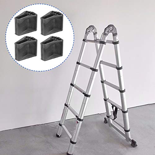 VILLCASE Cubierta Protectora de Pies de Escalera de 4 Piezas Cubiertas de Patas de Escalera en Forma de Abanico Cubiertas de Pies de Escalera para Trabajadores de Uso Doméstico en El Sitio