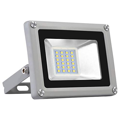 Viugreum Focos LED Exterior 20W, Floodlight Led 2000LM 6500K(Blanco Frío), Iluminación interior exterior Impermeable IP65, Foco LED para Jardín, Fábrica[Clase de eficiencia energética A]