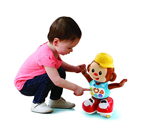 VTech Armando Patinando, Mono Interactivo Que incita al niño a Que le SIGA por Todas Partes, Color Rojo (3480-505922)