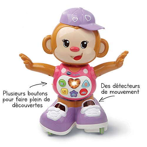 VTech- Titi Ouistiti Rose Juguete Interactivo, Color Rosa (505955)