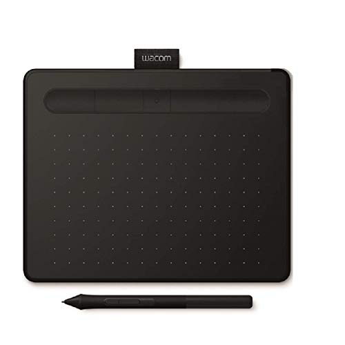 Wacom Intuos S Tableta Gráfica Bluetooth para pintar, dibujar, editar fotos con 2 softwares creativos incluidos para descargar, Windows & Mac, óptima para la educación en línea y el teletrabajo, negra