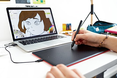 Wacom One by Medium Tableta digitalizadora 2540 líneas por Pulgada 216 x 135 mm USB Negro - Tableta gráfica (Alámbrico, 2540 líneas por Pulgada, 216 x 135 mm, USB, Pluma, 133 pps)