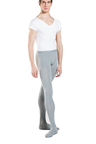 Wear Moi Mallas de Ballet con pie, Solo, Gris, Talla 10/12 años