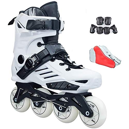 WENLI Ajustable Patines En LíNea 100% Tejas Original Alta V-Marco Púrpura En Línea For Adultos Patines De Ruedas De Patinaje De Slalom Deslizante, 2 Colores