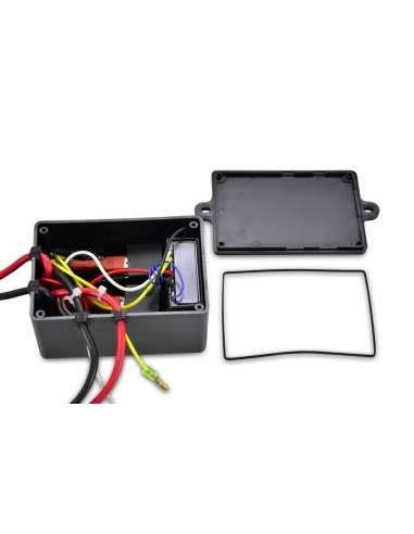 WinchPro - Cabrestante Eléctrico 12V 1360kg/3000lbs, 12m De Cuerda De Acero, 2 Mandos A Distancia (1 Inalámbrico, 1 Cable), Placa De Montaje, Ideal Para Atv, Buggies, Remolques, Quads Y Barcos