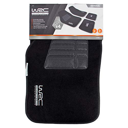 WRC 73244 alfombras Coche Universal, Negro, 0