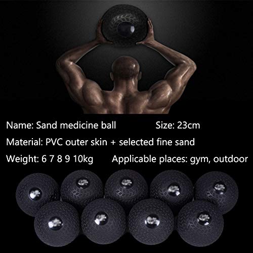 WXYZ Pelota Medicinal Balones Medicinales Con Textura De Llantas Para Ejercicios, Pelota De Arena Resistente Al Desgaste Y A Las Caídas, Pelota De Grand Slam, Entrenamiento De Fuerza 6kg, 7kg, 8kg, 9k