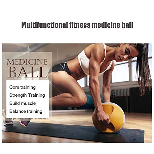 WXYZ Pelota Medicinal Balones Medicinales De Goma con Doble Asa, Ideal para Entrenamiento Físico, Entrenamiento De Fuerza De Equilibrio, Sentadilla 3kg, 8kg, 9kg, 10kg, 12kg (Size : 9kg)