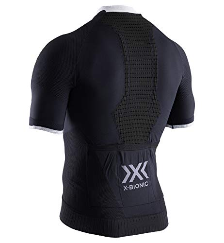 X-Bionic M/C Regulator Bike Race Zip Maillot, Hombre, Negro, L