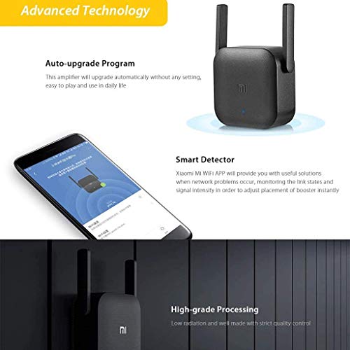 Xiaomi WiFi Amplifier Pro- 2 External Antennas, 300Mbps Data Transfer Rate, Supports 64 Devices, Plug and Play, Router Inalámbrico（Edición Internacional）