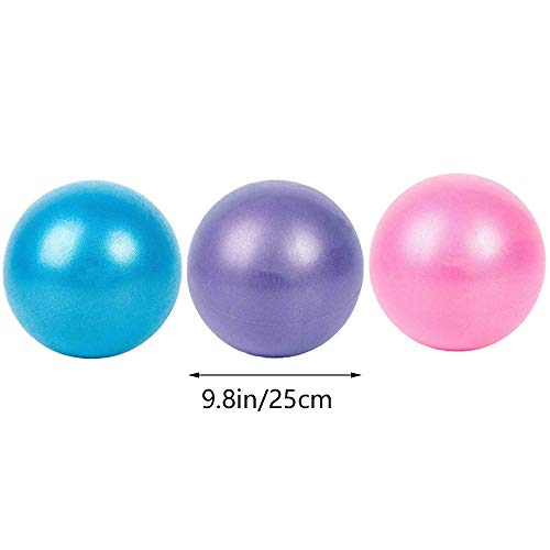 Xinlie Pilates Gimnasia Yoga Gym Soft Over Ball Fitball Pilates Pelota Embarazo Pelota de Ejercicios de Pelota de Mini Pilates de Yoga para Ejercicios Abdominales y Ejercicios Básicos (3 Piezas)