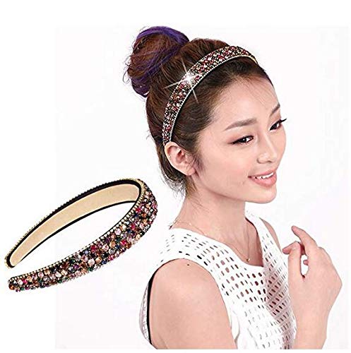 Xrten Diadema de Cristal Moda Banda de Pelo Banda Cabello para Mujeres y Niñas