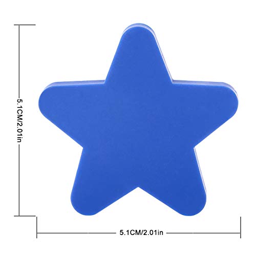 YAVSO Pomos y Tiradores, 10pcs Estrella Pomos Armario Estrell Tiradores de Muebles para Cajones, Armario, Puertas, Alacena, Gabinete (Azul)