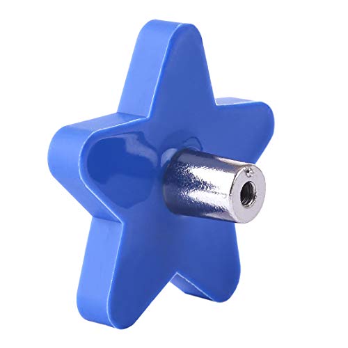 YAVSO Pomos y Tiradores, 10pcs Estrella Pomos Armario Estrell Tiradores de Muebles para Cajones, Armario, Puertas, Alacena, Gabinete (Azul)