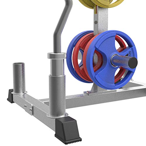 YCDJCS Barras de dominadas Barbell Storage Rack Barbell Placa Olímpica Peso Peso Bumper Placa Soporte Multifuncional Barbell Barra de Almacenamiento Soporte W / 4 Bar Holder Cargar 500kg