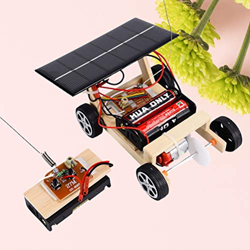 YeahiBaby Madera Coche Solar Juego de Juguetes para ensamblar con Bricolaje Kit de Coche con energía Solar Ciencia Entorno Educativo Tecnología Regalos para Kits Niños y niñas Niños pequeños