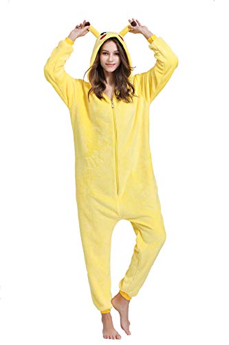 Yimidear Unisex Cálido Pijamas para Adultos Cosplay Animales de Vestuario Ropa de Dormir Halloween y Navidad