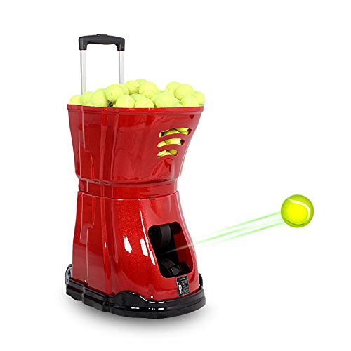 YLOVOW Profesional Máquina De Lanzamiento De Pelotas para Tenis, Máquina De Lanzamiento Automática para Servir con Control Remoto