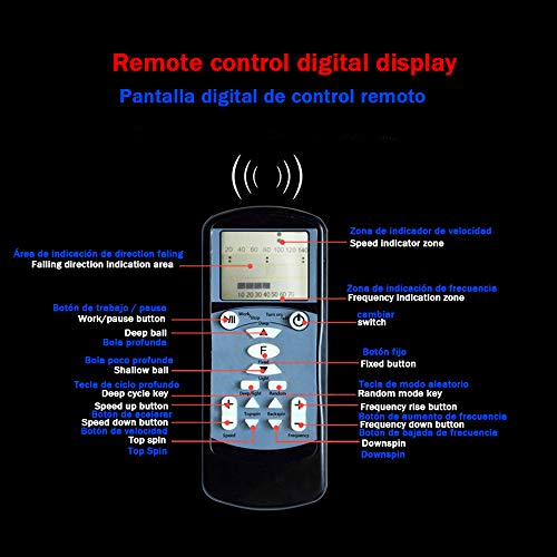 YLOVOW Profesional Máquina De Lanzamiento De Pelotas para Tenis, Máquina De Lanzamiento Automática para Servir con Control Remoto